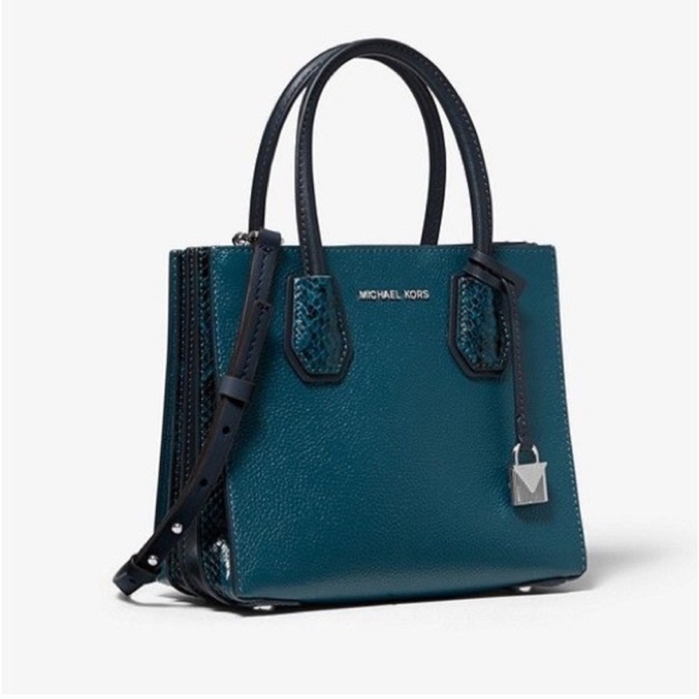Michael Kors Mercer Snakeskin Bag Small